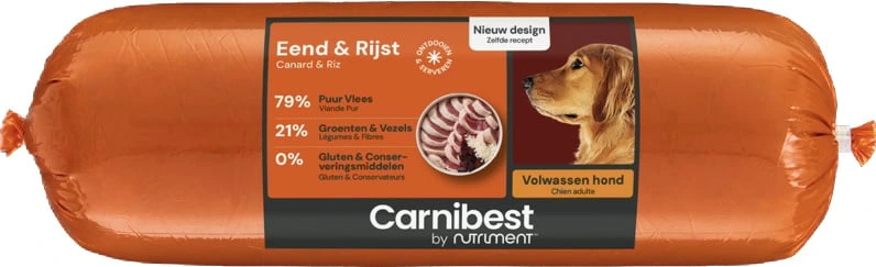 [CBEEND1KG] Carnibest eend en rijst 1kg